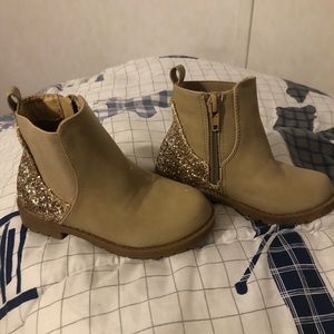 Gold Glitter Boots